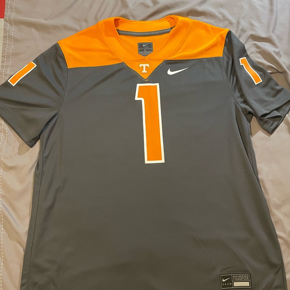 Nike Men's Gray and Orange Team Jersey/ University of Tennessee